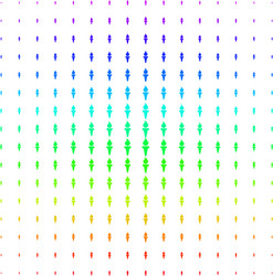 torch fire shape halftone spectrum effect vector image