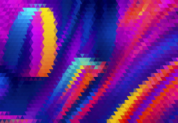 a colorful abstract pattern with triangles vector image