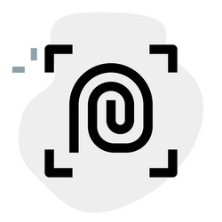 advance fingerprint technology for security vector image