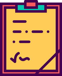 notebook icon design vector image
