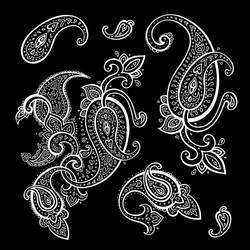 Paisley Ornament Background Vector Image