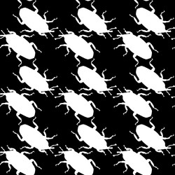 seamless pattern with weevil bugs endless vector image