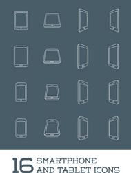 abstract minimal style modern mobile smartphone vector image