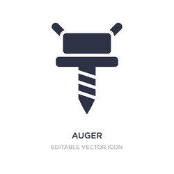 Auger icon on white background simple element vector