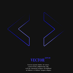 Code icon symbol flat modern web design with long vector