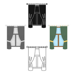 curtain icon for web vector image