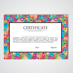 graphic design template document with abstract vector image