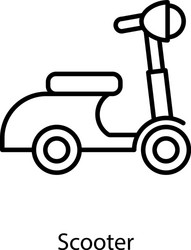 Scooter bike vector