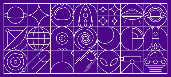 space abstract modern line geometric pattern vector image