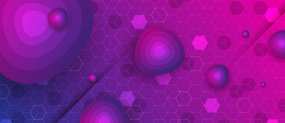 abstract hexagon background for design works vector image