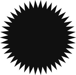 many sharp triangles are pointing outward from vector image