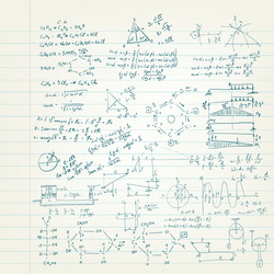 Math Notebook Sketch vector image
