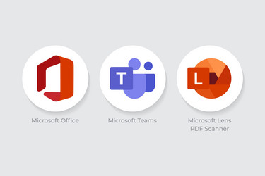 microsoft office teams and vector