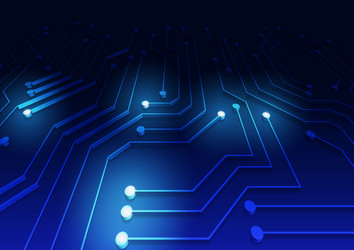 circuit technology background with hi-tech digital vector image
