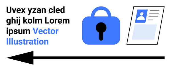 data security and protection concept with user vector image