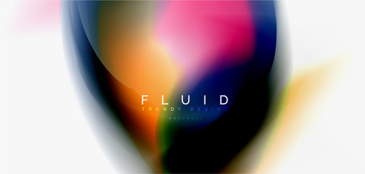 fluid flowing wave abstract background vector image