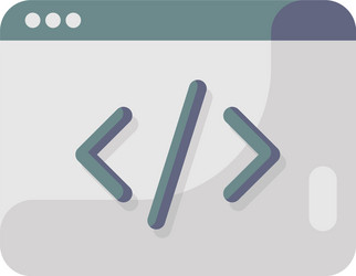web programming vector image