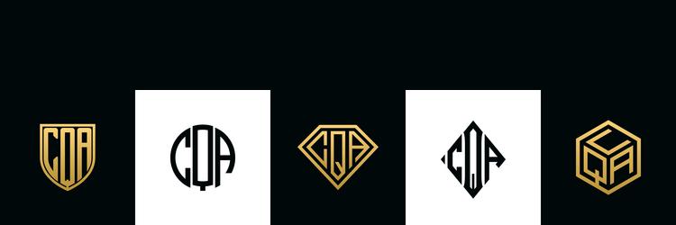 Initial letters csk logo designs bundle Royalty Free Vector