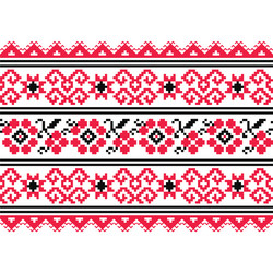Slavic Floral Ornament Vector Image