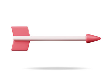 3d bows arrow with red tip isolated vector image