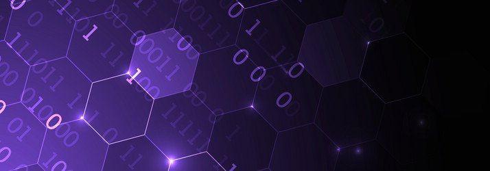 abstract hexagon futuristic background for design vector image