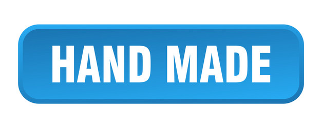hand made button square 3d push vector image