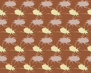 seamless pattern with bugs endless background vector