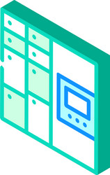 self-service mail or smart logistic system vector image