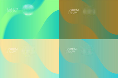 smooth abstract colorful backgrounds set - eps10 vector