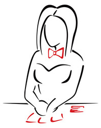 woman gambler Vector Image