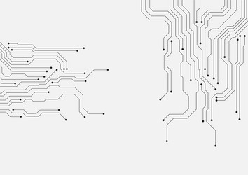 circuit technology background with hi-tech vector image