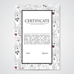 graphic design template document with abstract vector image