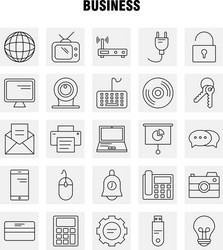 business line icon for web print and mobile uxui vector image