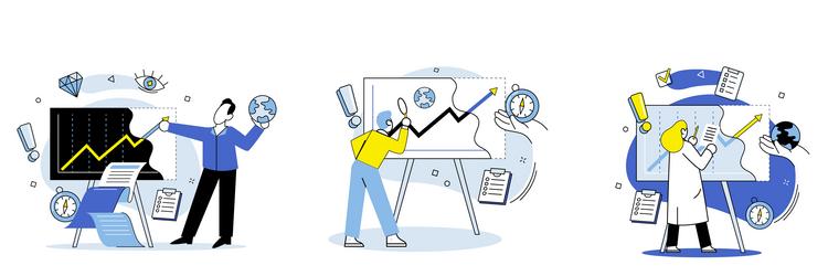 data visualization vector image