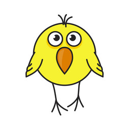 funny bird vector