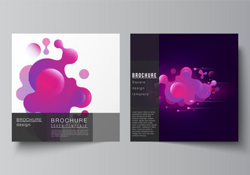 minimal layout two square format vector image