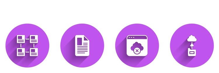 set hierarchy organogram chart file document vector image
