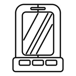smartphone with buttons showing empty screen vector image