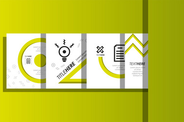 template set infographic with figures geometrics vector image
