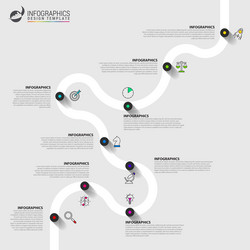 Infographic design template timeline concept vector