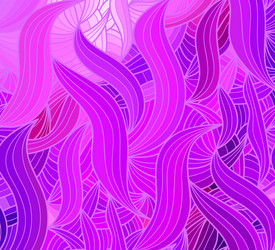 wave background of doodle hand drawn lines vector