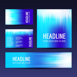 abstract gradient backgrounds set vector image