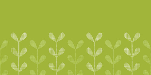 abstract textile green vines leaves horizontal vector