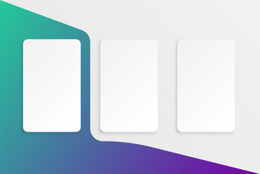 colorful card template for web usage vector image