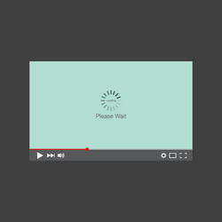 media player with loading vector