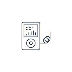 music player creative icon from icons vector image
