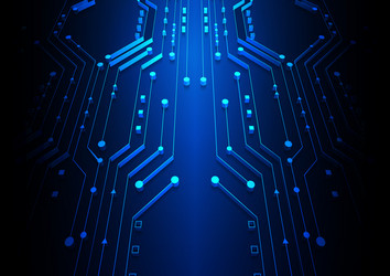 circuit technology background with hi-tech digital vector image