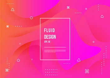 abstract fluid color pattern neon liquid vector image