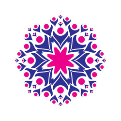 unity or abstract teamwork concept vector image