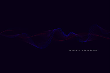 abstract background with flowing curve particles vector image